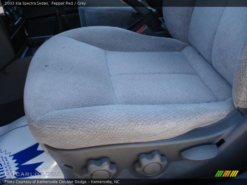 Pepper Red / Grey 2003 Kia Spectra Sedan