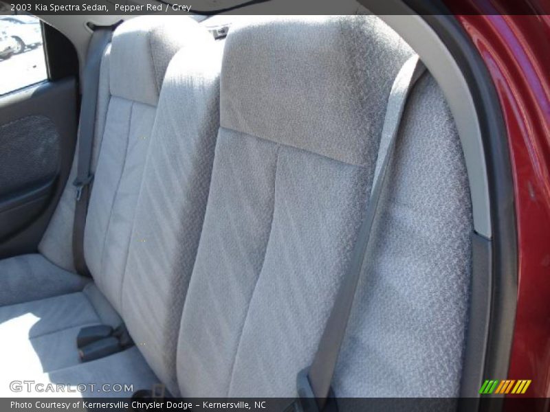 Pepper Red / Grey 2003 Kia Spectra Sedan
