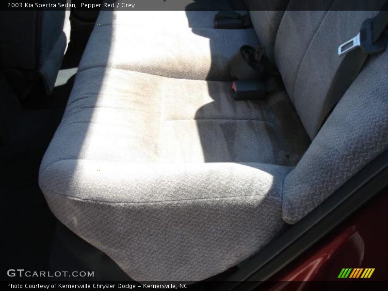 Pepper Red / Grey 2003 Kia Spectra Sedan