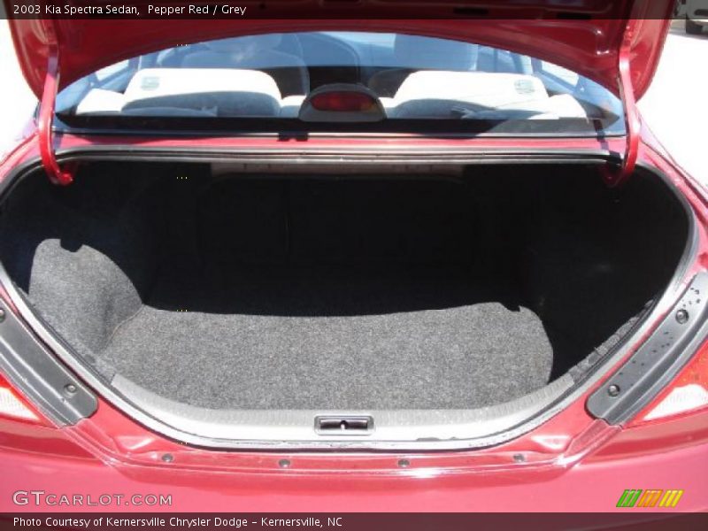 Pepper Red / Grey 2003 Kia Spectra Sedan