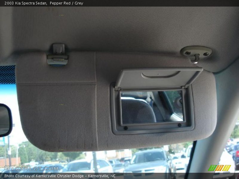 Pepper Red / Grey 2003 Kia Spectra Sedan