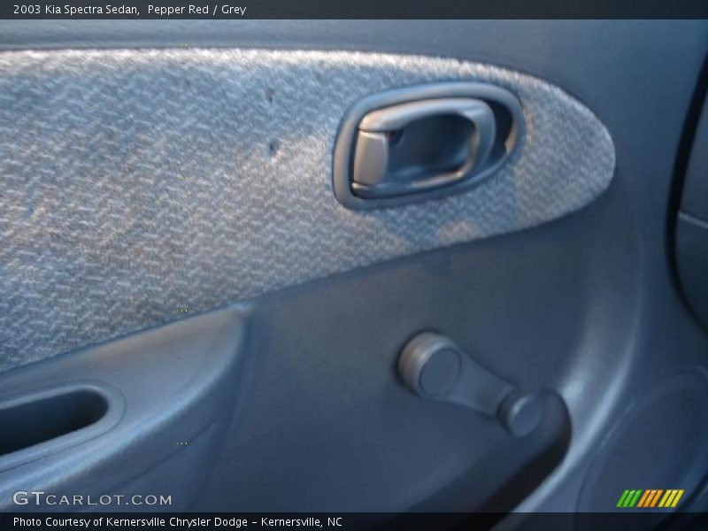 Pepper Red / Grey 2003 Kia Spectra Sedan