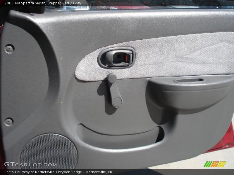 Pepper Red / Grey 2003 Kia Spectra Sedan