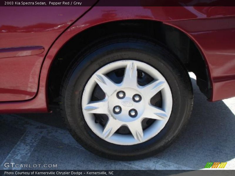 Pepper Red / Grey 2003 Kia Spectra Sedan