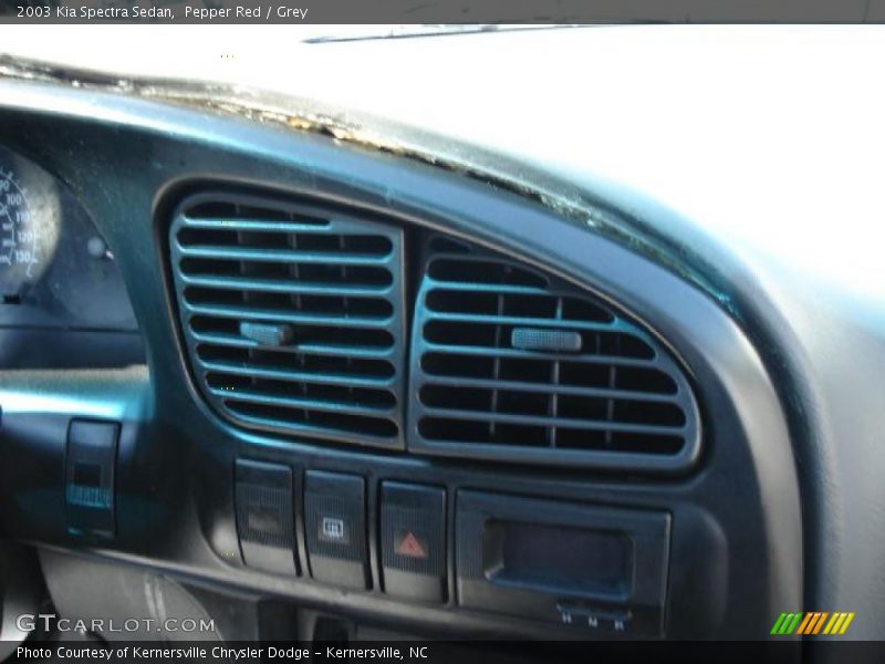 Pepper Red / Grey 2003 Kia Spectra Sedan
