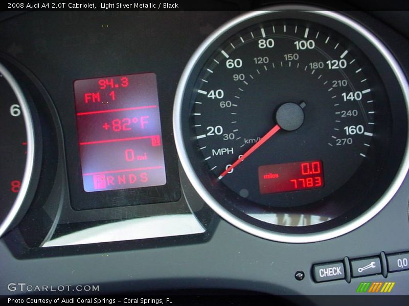 Light Silver Metallic / Black 2008 Audi A4 2.0T Cabriolet