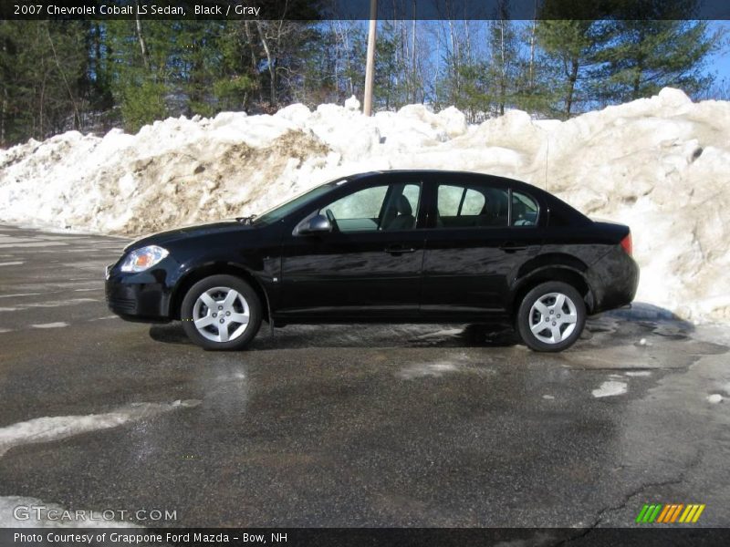 Black / Gray 2007 Chevrolet Cobalt LS Sedan