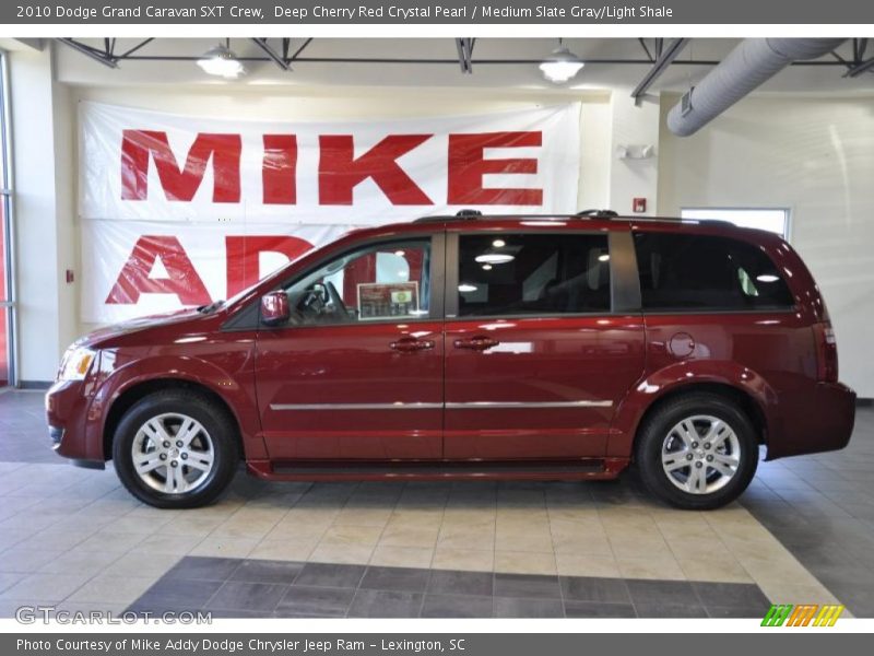 Deep Cherry Red Crystal Pearl / Medium Slate Gray/Light Shale 2010 Dodge Grand Caravan SXT Crew