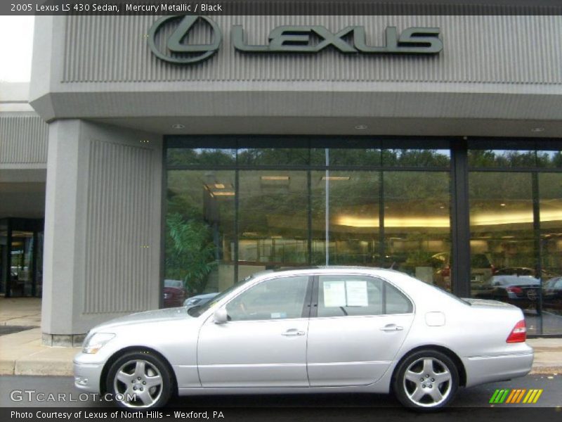 Mercury Metallic / Black 2005 Lexus LS 430 Sedan