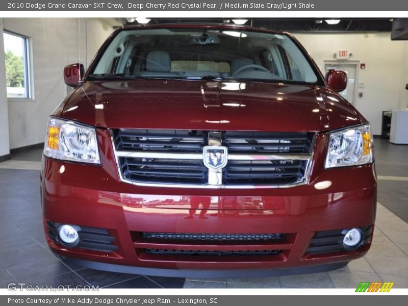 Deep Cherry Red Crystal Pearl / Medium Slate Gray/Light Shale 2010 Dodge Grand Caravan SXT Crew