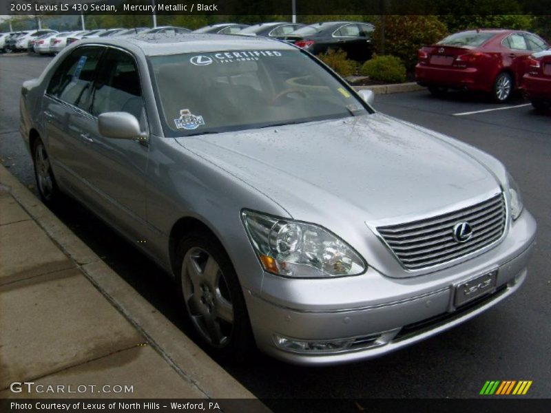 Mercury Metallic / Black 2005 Lexus LS 430 Sedan