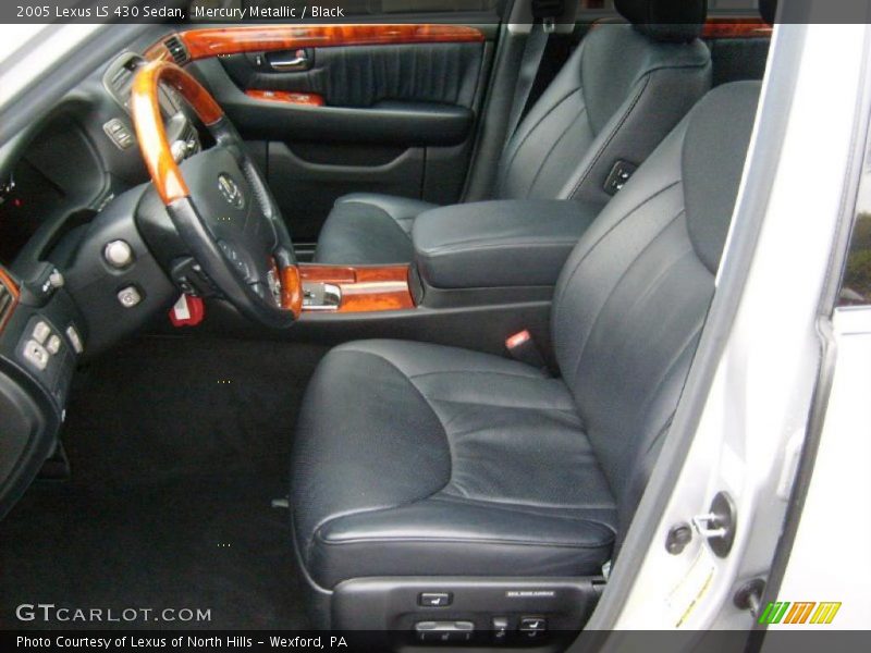 Mercury Metallic / Black 2005 Lexus LS 430 Sedan