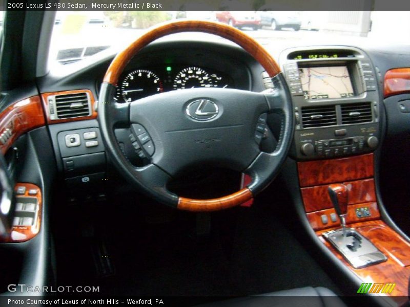 Mercury Metallic / Black 2005 Lexus LS 430 Sedan