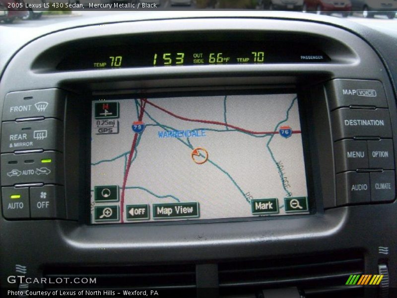 Mercury Metallic / Black 2005 Lexus LS 430 Sedan
