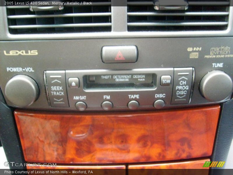 Mercury Metallic / Black 2005 Lexus LS 430 Sedan