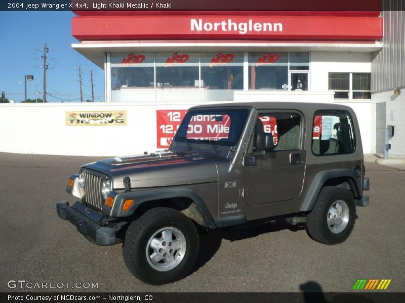 Light Khaki Metallic / Khaki 2004 Jeep Wrangler X 4x4