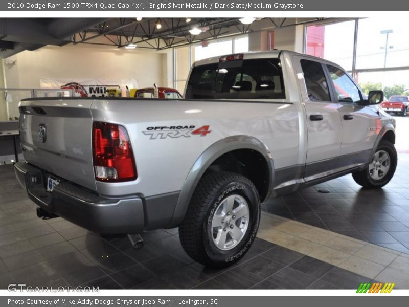 Bright Silver Metallic / Dark Slate/Medium Graystone 2010 Dodge Ram 1500 TRX4 Quad Cab 4x4