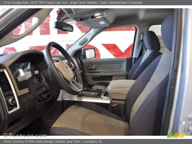 Bright Silver Metallic / Dark Slate/Medium Graystone 2010 Dodge Ram 1500 TRX4 Quad Cab 4x4