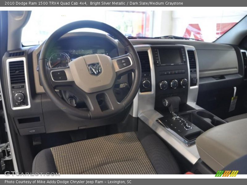 Bright Silver Metallic / Dark Slate/Medium Graystone 2010 Dodge Ram 1500 TRX4 Quad Cab 4x4