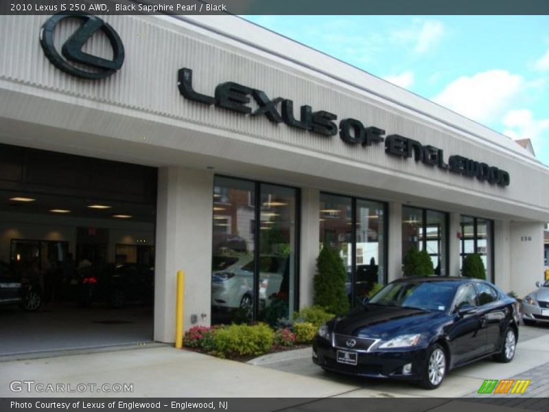 Black Sapphire Pearl / Black 2010 Lexus IS 250 AWD