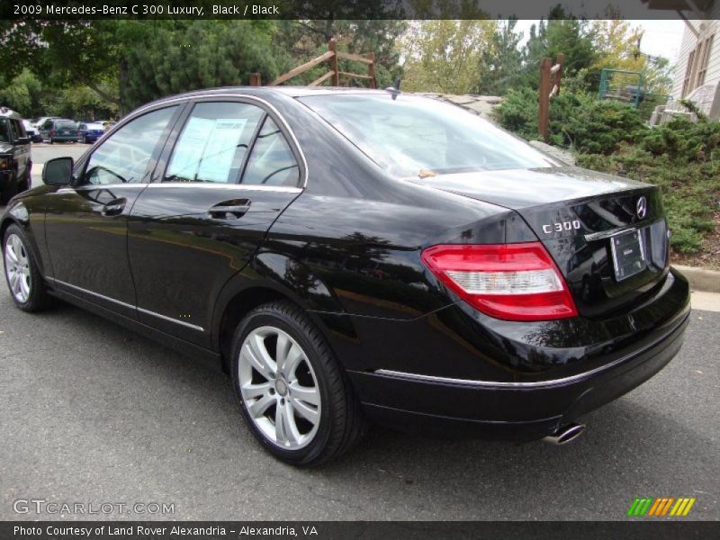 Black / Black 2009 Mercedes-Benz C 300 Luxury