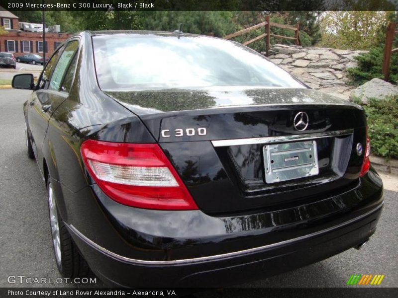 Black / Black 2009 Mercedes-Benz C 300 Luxury