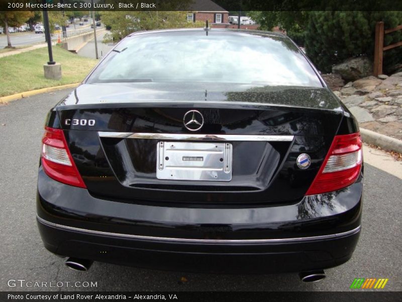 Black / Black 2009 Mercedes-Benz C 300 Luxury