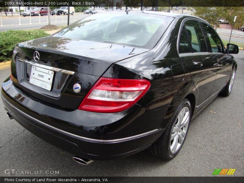 Black / Black 2009 Mercedes-Benz C 300 Luxury