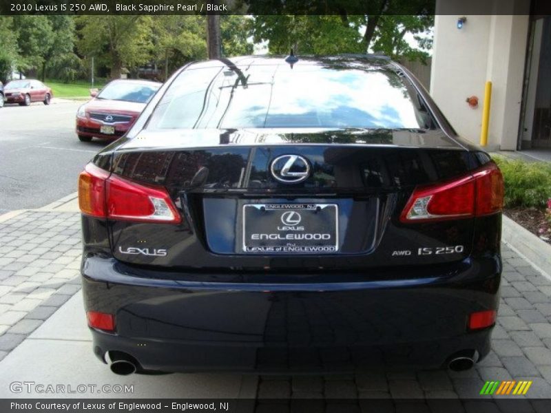 Black Sapphire Pearl / Black 2010 Lexus IS 250 AWD