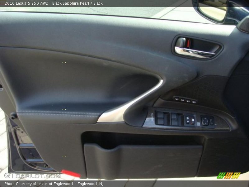 Black Sapphire Pearl / Black 2010 Lexus IS 250 AWD