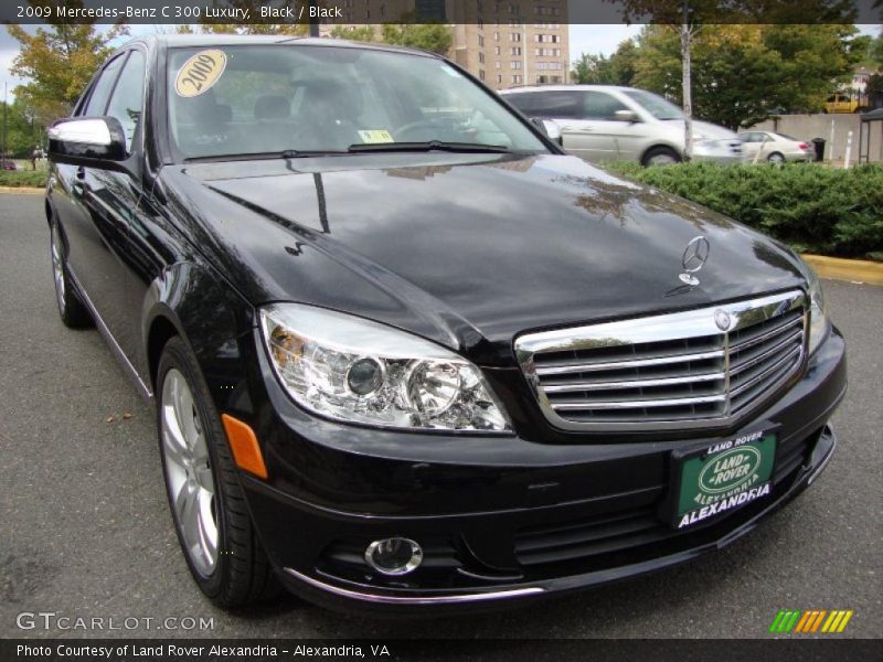 Black / Black 2009 Mercedes-Benz C 300 Luxury