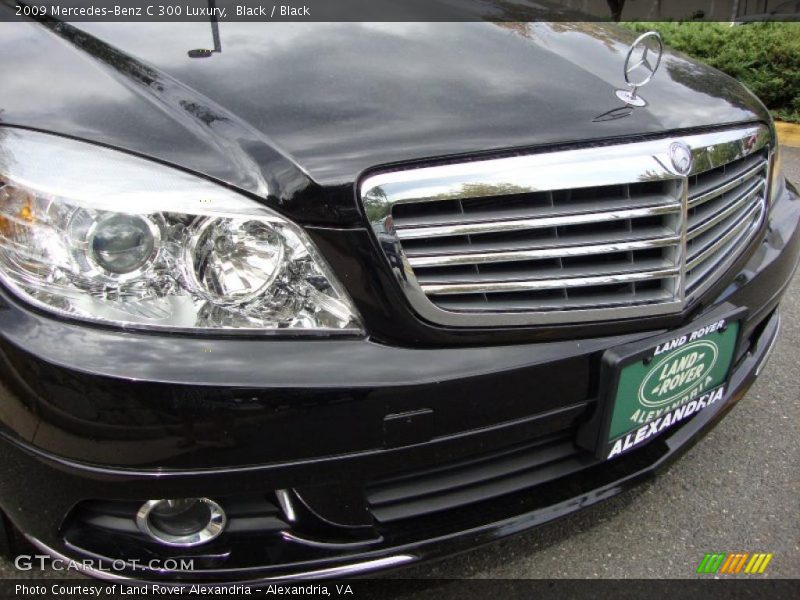 Black / Black 2009 Mercedes-Benz C 300 Luxury