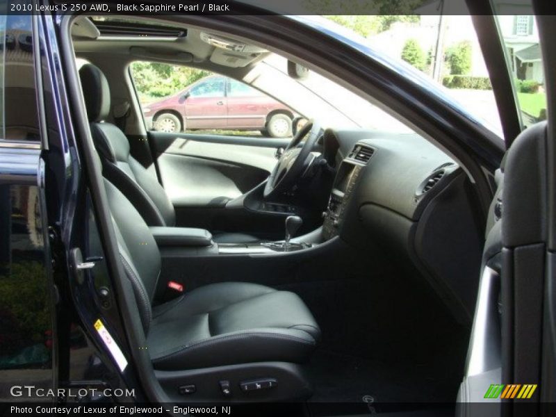Black Sapphire Pearl / Black 2010 Lexus IS 250 AWD