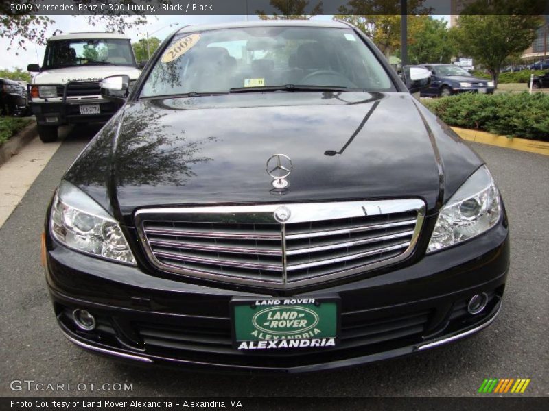 Black / Black 2009 Mercedes-Benz C 300 Luxury