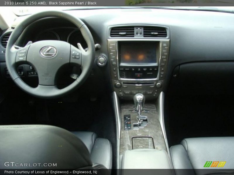 Black Sapphire Pearl / Black 2010 Lexus IS 250 AWD