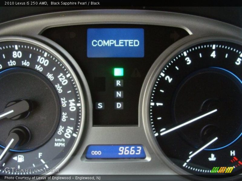 Black Sapphire Pearl / Black 2010 Lexus IS 250 AWD