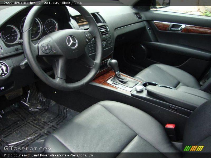 Black / Black 2009 Mercedes-Benz C 300 Luxury