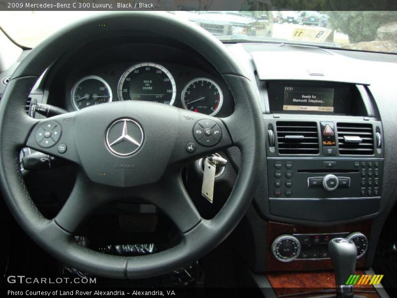 Black / Black 2009 Mercedes-Benz C 300 Luxury