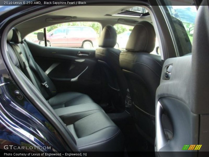 Black Sapphire Pearl / Black 2010 Lexus IS 250 AWD
