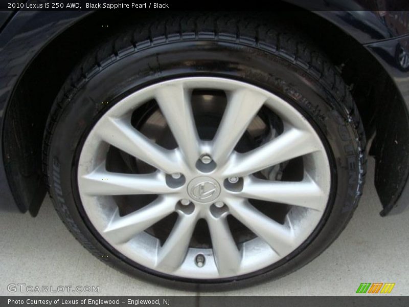 Black Sapphire Pearl / Black 2010 Lexus IS 250 AWD