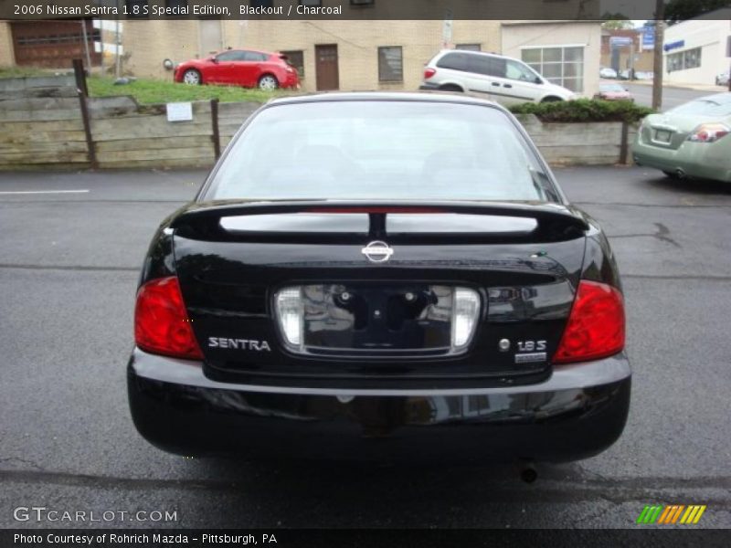 Blackout / Charcoal 2006 Nissan Sentra 1.8 S Special Edition