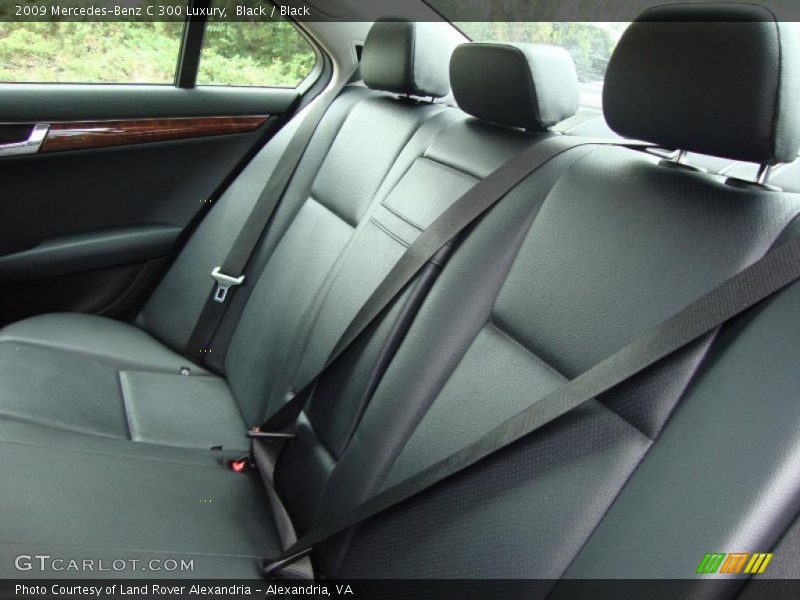 Black / Black 2009 Mercedes-Benz C 300 Luxury