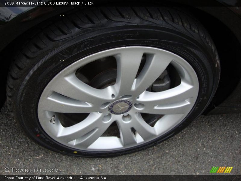 Black / Black 2009 Mercedes-Benz C 300 Luxury