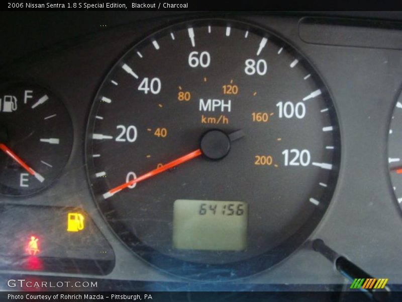 Blackout / Charcoal 2006 Nissan Sentra 1.8 S Special Edition