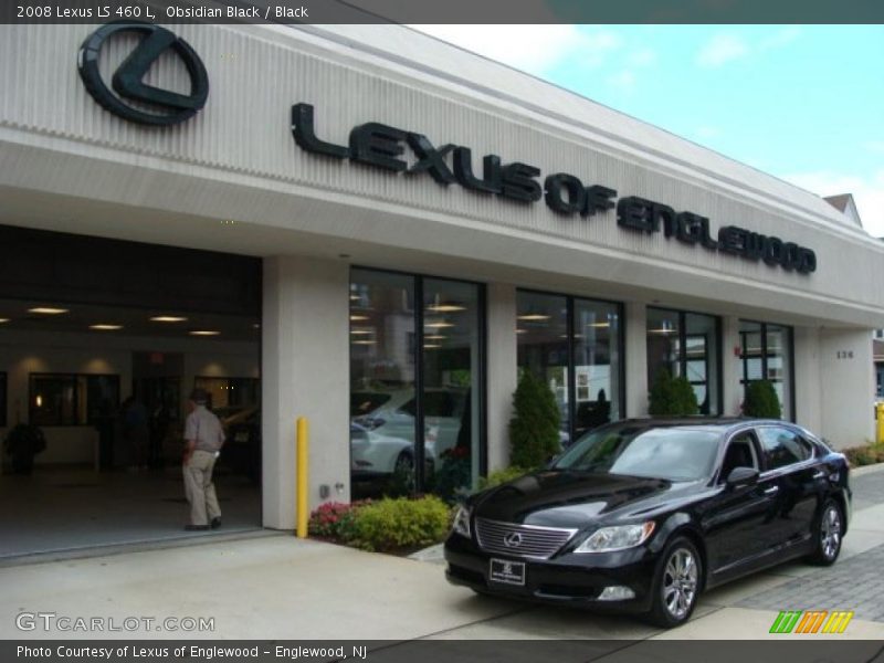Obsidian Black / Black 2008 Lexus LS 460 L