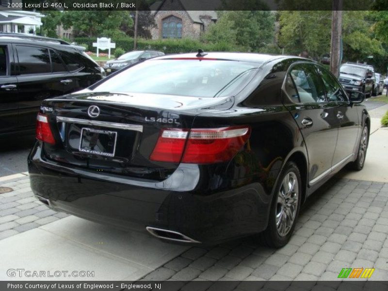 Obsidian Black / Black 2008 Lexus LS 460 L