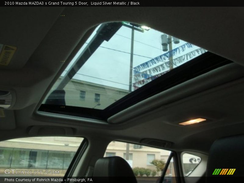 Liquid Silver Metallic / Black 2010 Mazda MAZDA3 s Grand Touring 5 Door