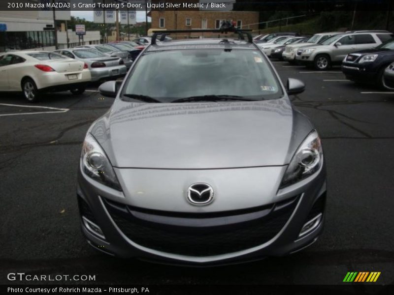 Liquid Silver Metallic / Black 2010 Mazda MAZDA3 s Grand Touring 5 Door