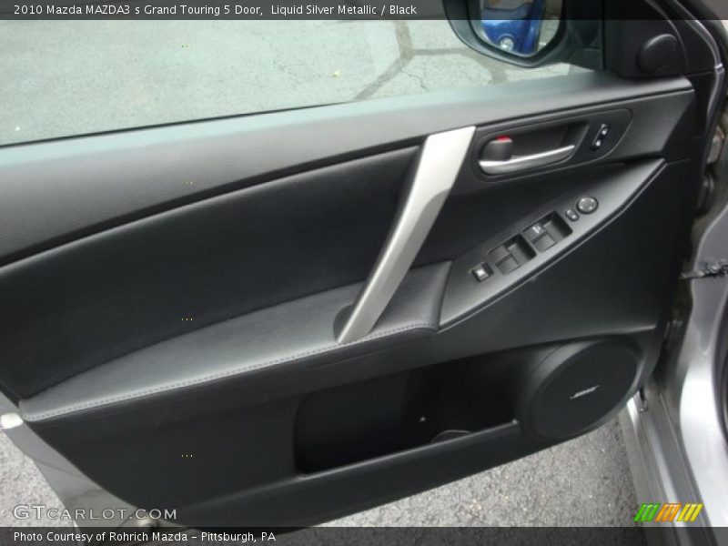 Liquid Silver Metallic / Black 2010 Mazda MAZDA3 s Grand Touring 5 Door
