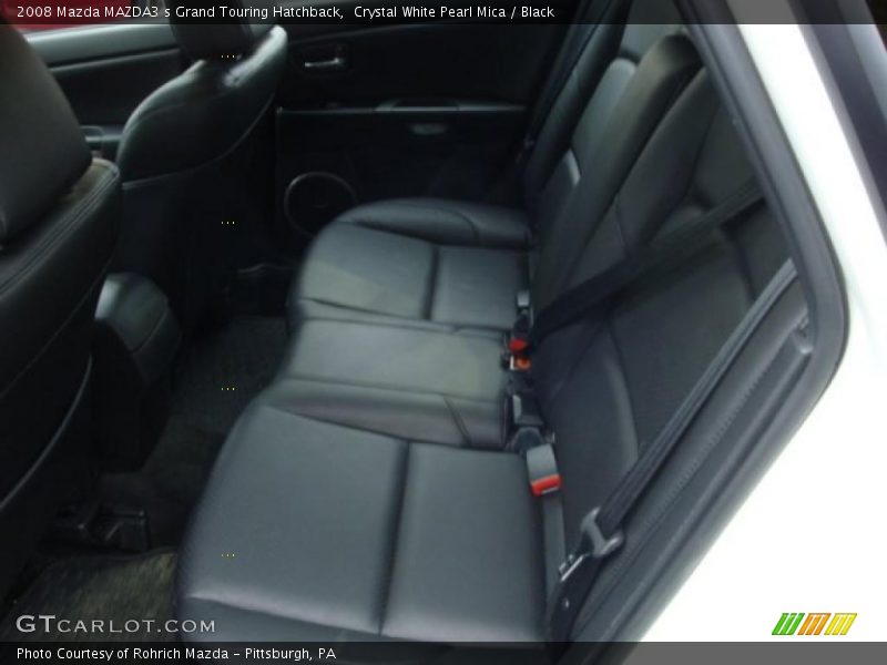 Crystal White Pearl Mica / Black 2008 Mazda MAZDA3 s Grand Touring Hatchback